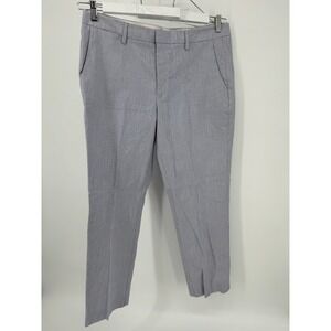 Bonobos Pants 35x32 Mens Straight Leg Dress‎ Blue Striped Premium Italian 5410